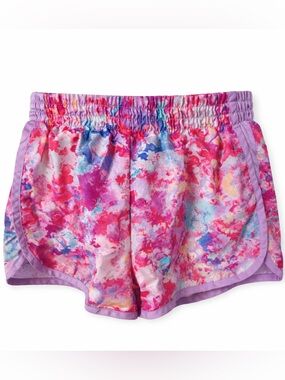 Girl’s Champion Floral Print Athletic Shorts - Pink Multicolor